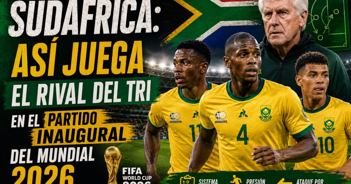 Sudáfrica: así juega el rival del Tri en el partido inaugural del Mundial 2026
